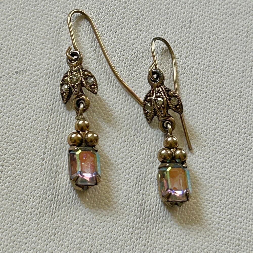 Vintage 80s Saks Fifth Avenue Iridescent Earrings